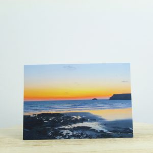 Polzeath Summer Sunset Card
