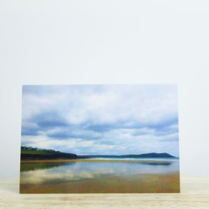 Polzeath Blue Clouds Card