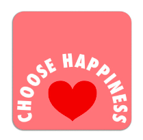 Choose happiness coaster